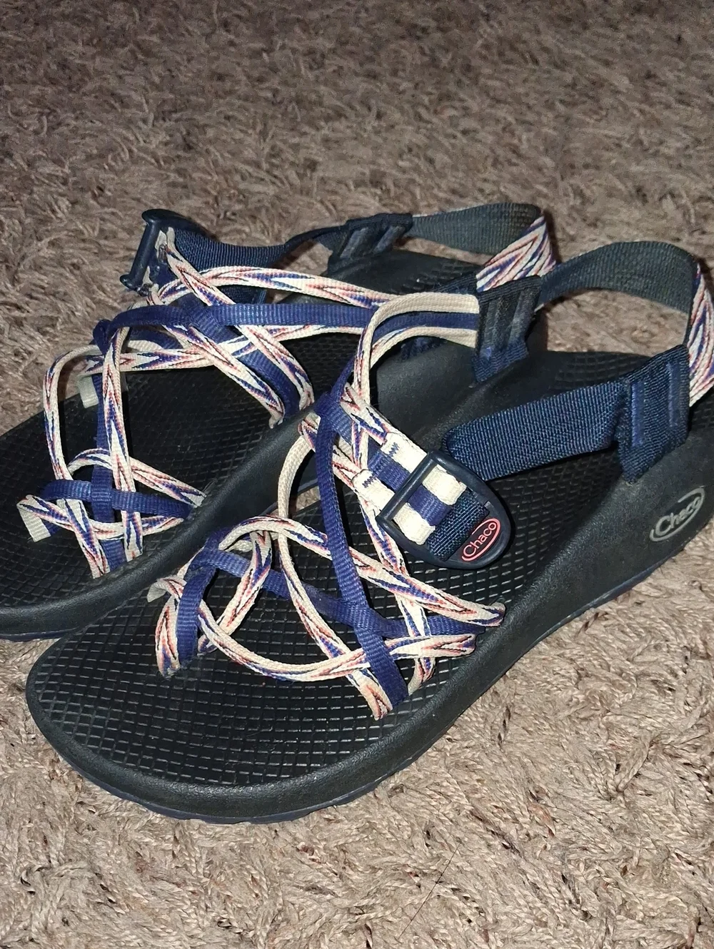 Chaco Women's Navy Multi-strap Classic Sandal's Strappy Size 7